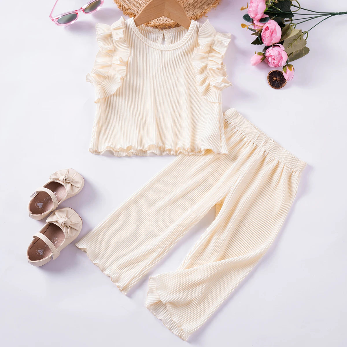 Girls Sleeveless Lounge Set