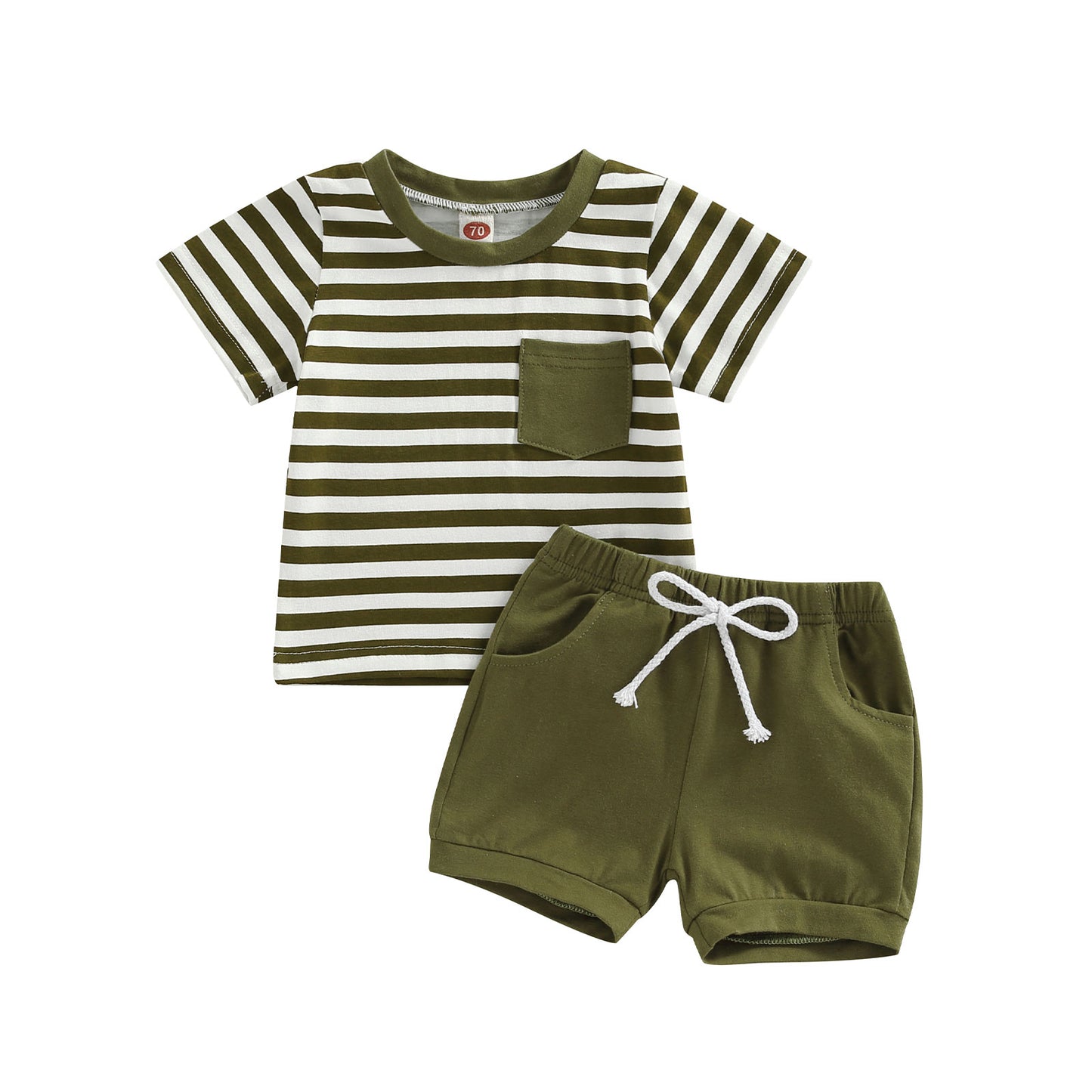 Boys Stripe Short And Top Set