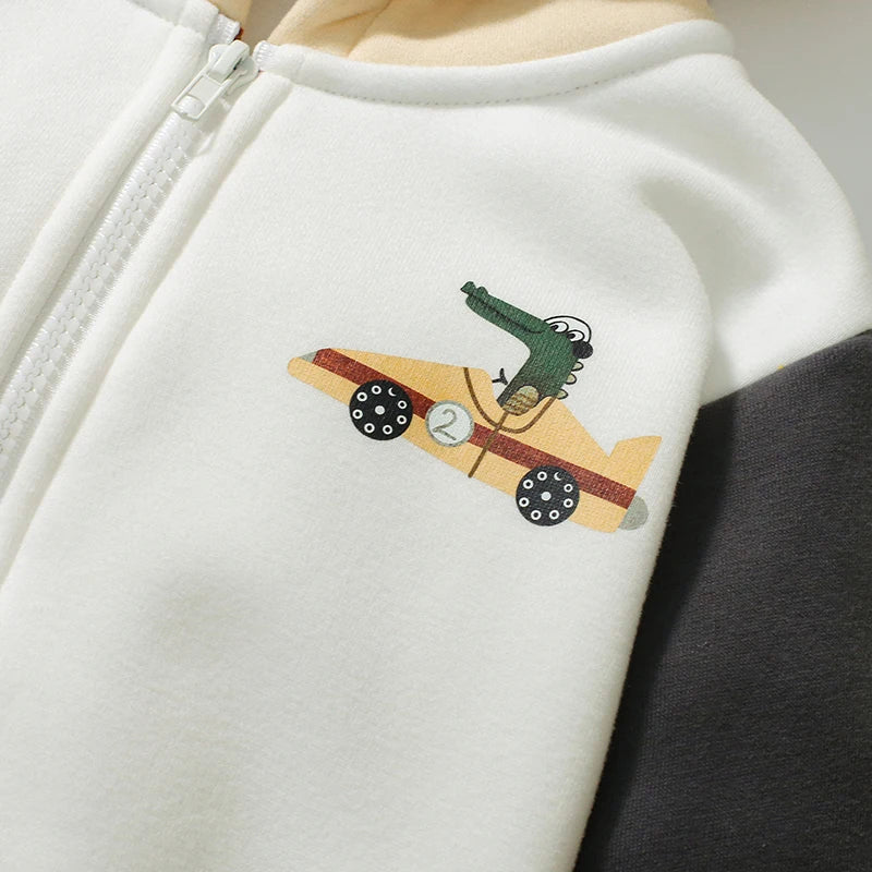 Boys Cartoon Racing hoodie