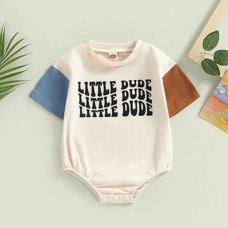 Little Dude Boys Romper