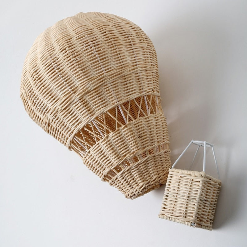 Rattan  Hot Air Balloon Baby Room Decoration