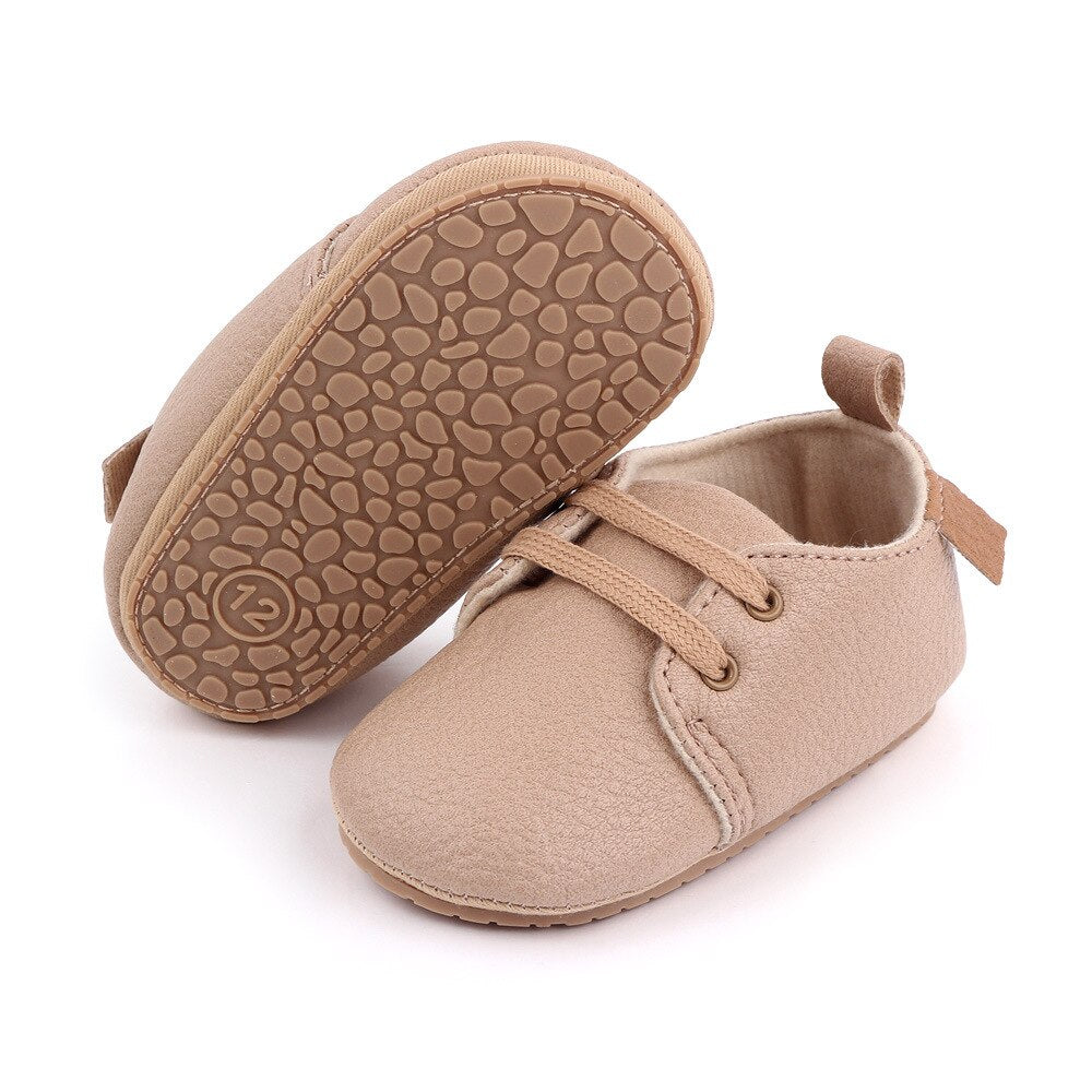 Retro Leather Baby Shoes