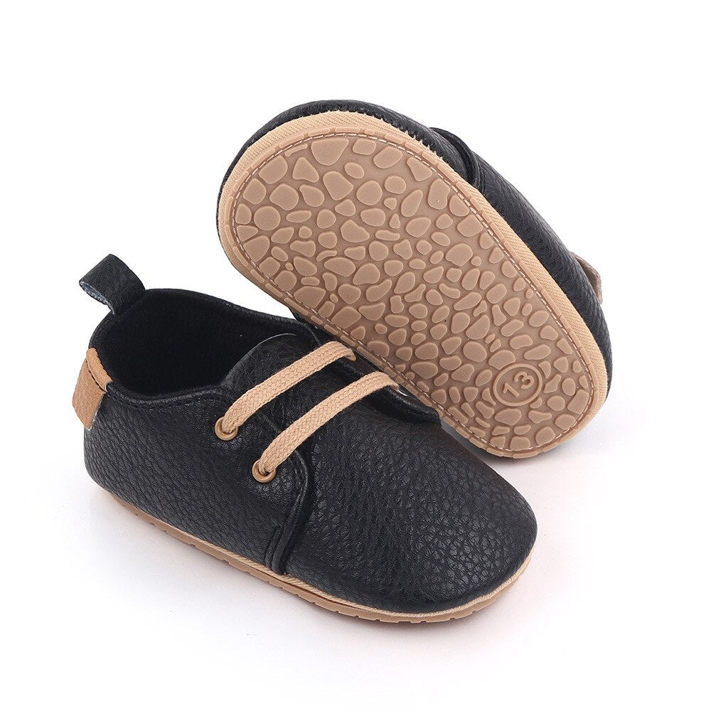 Retro Leather Baby Shoes