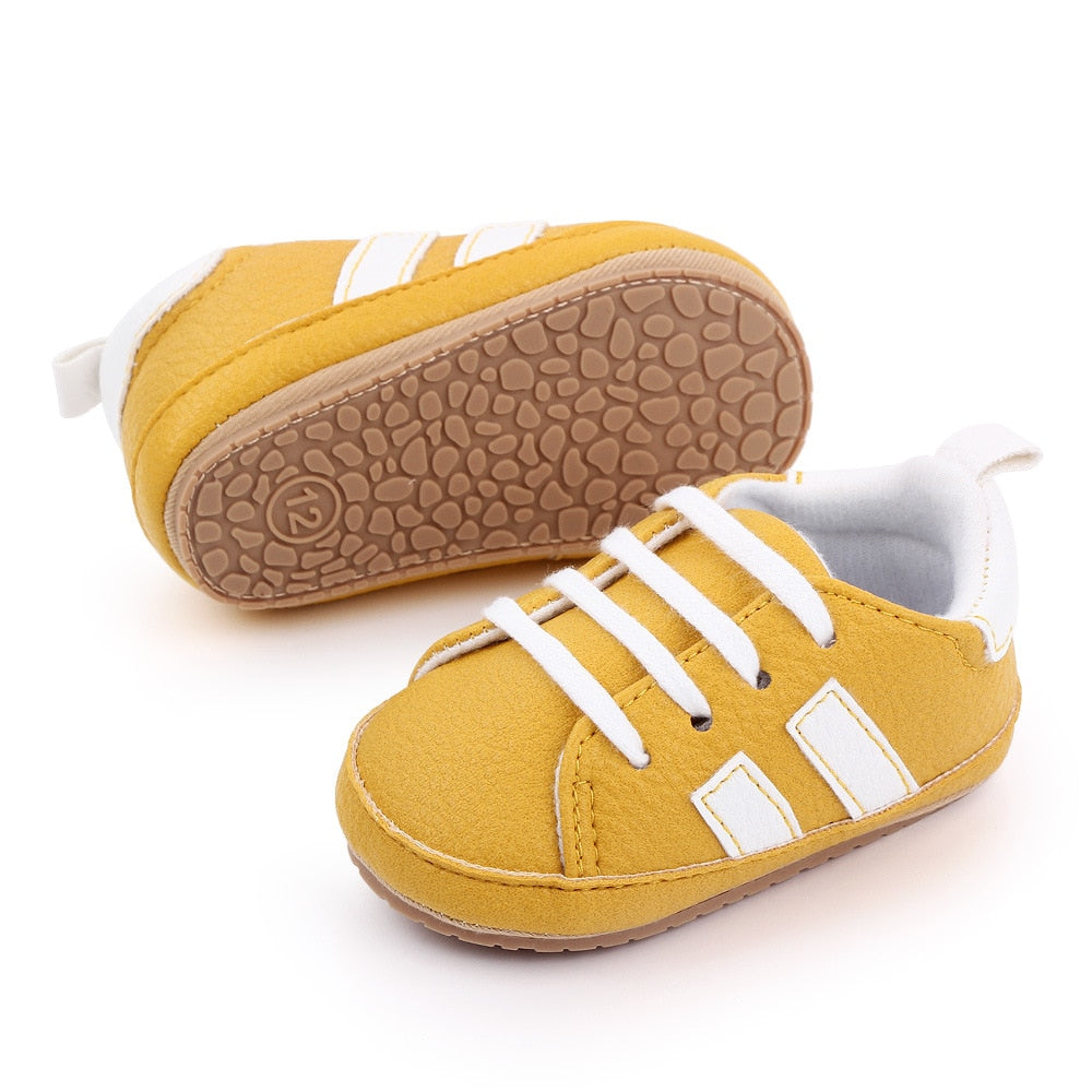 Retro Leather Baby Shoes