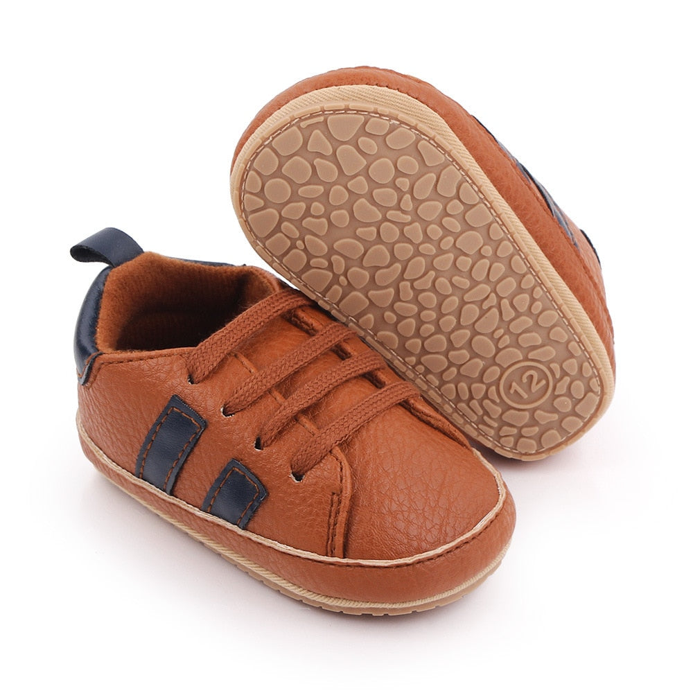 Retro Leather Baby Shoes