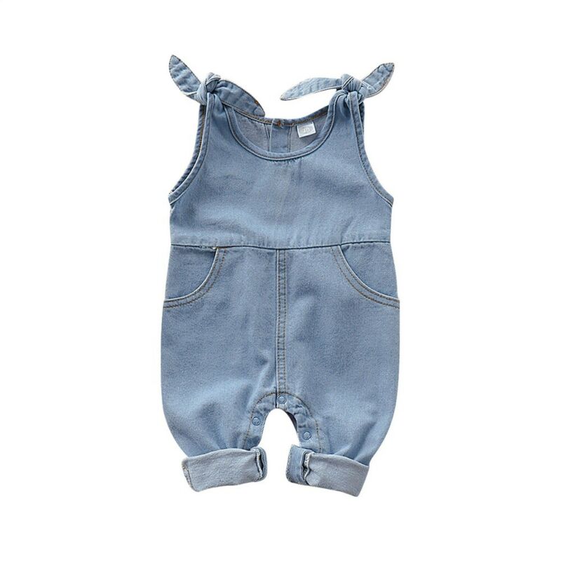 Girl Denim Jumpsuit