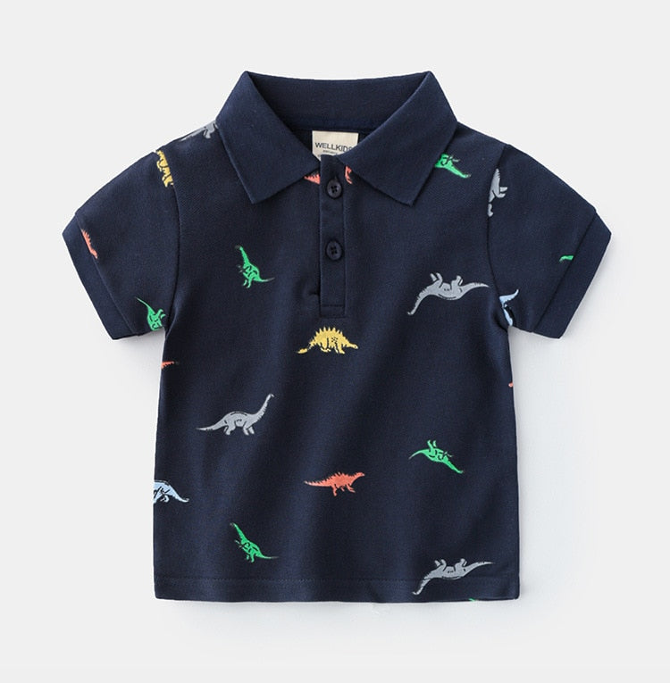 Boys Dinosaur Polo Shirts