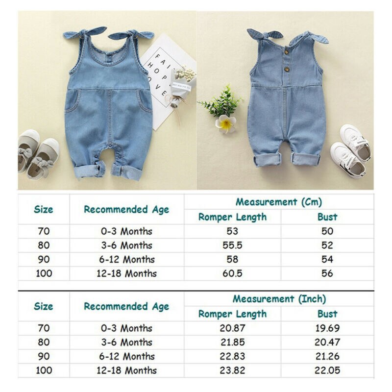 Girl Denim Jumpsuit