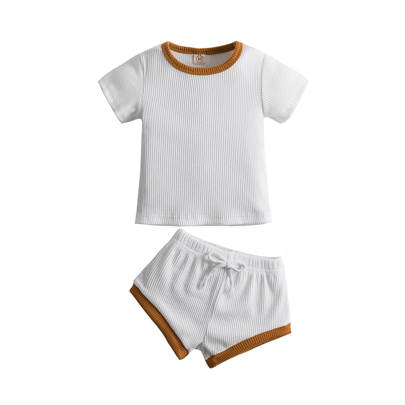 Summer Clothing Set Short Sleeve Tops+Shorts 3M - 24M