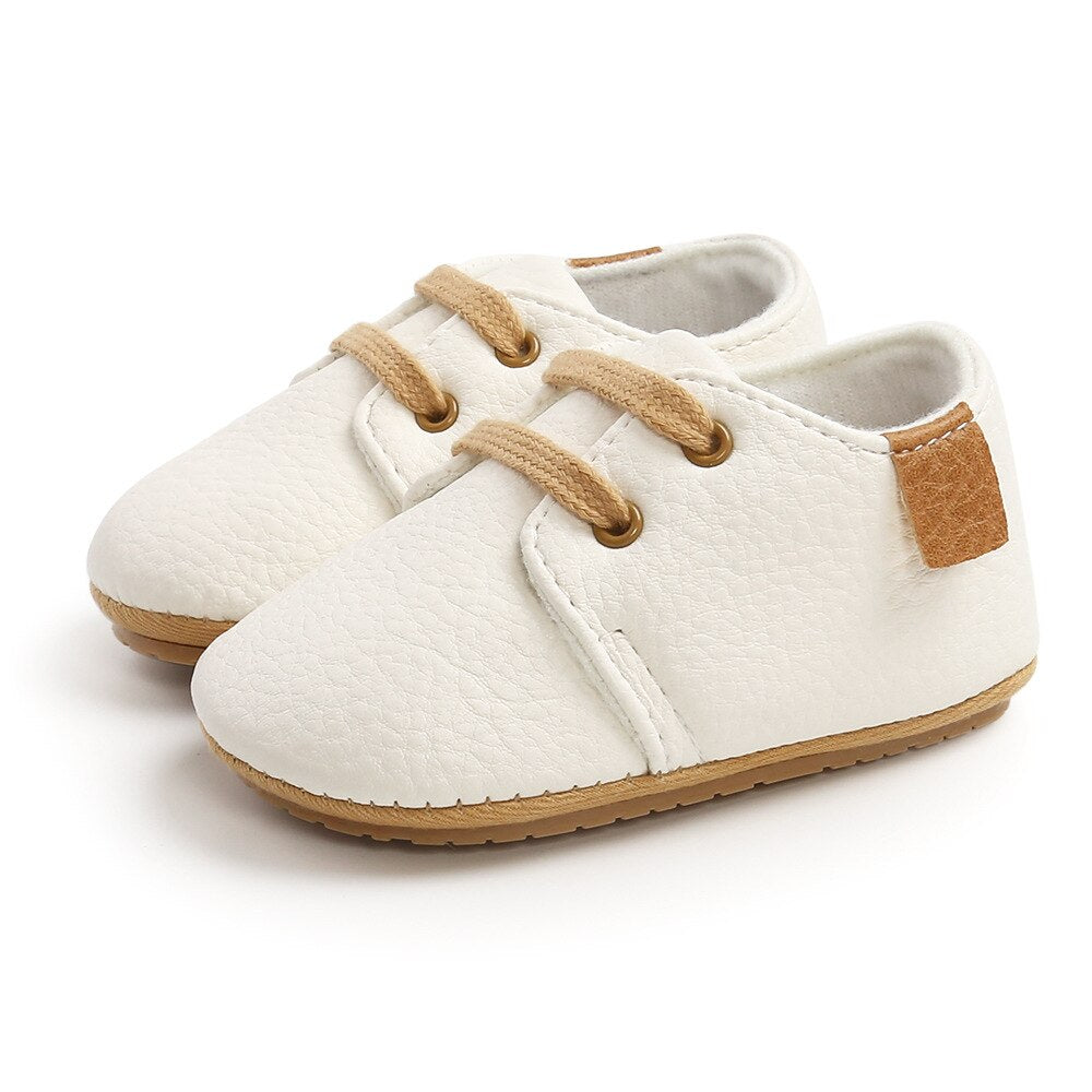 Retro Leather Baby Shoes