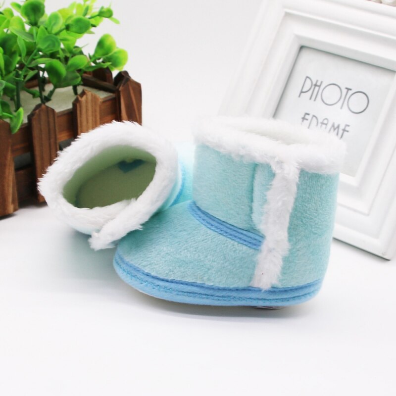 Warm Boots - Soft Sole Fur Snow Booties for 0-18M