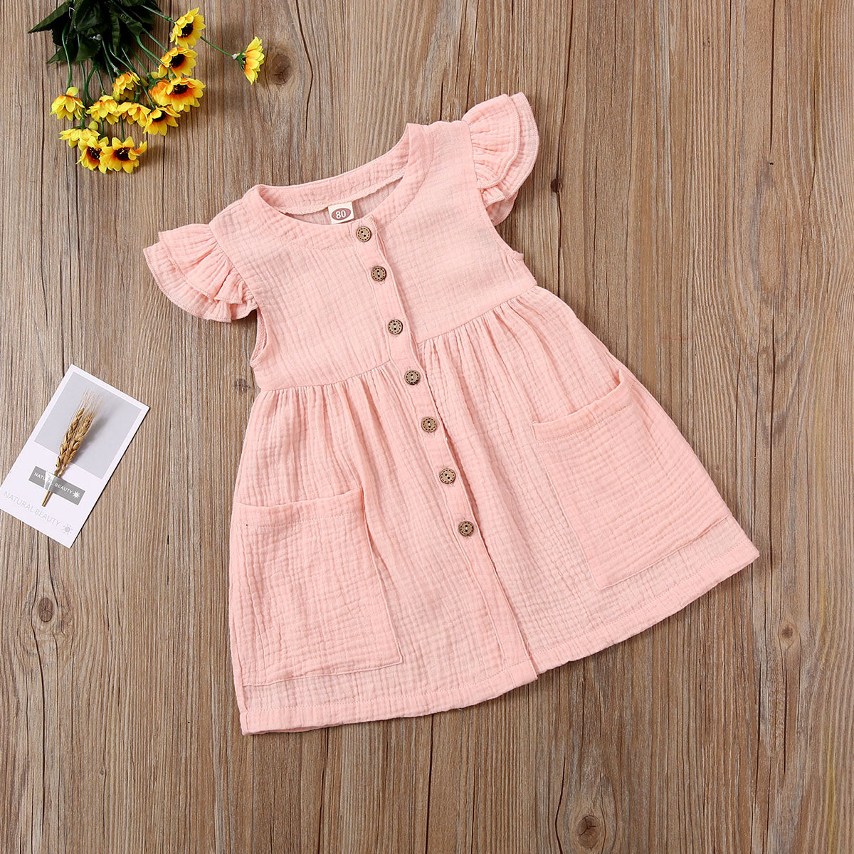 Ruffles Sleeves Dress