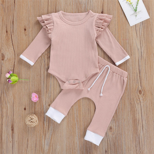 Baby Girls Ruffle Lounge Set