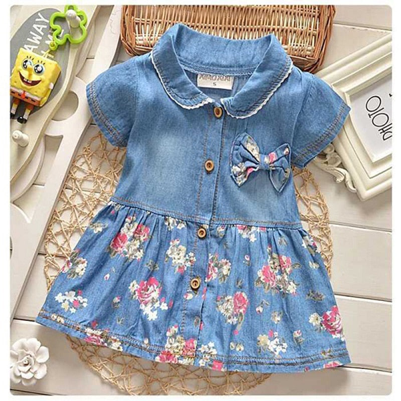 Girls Summer Flower Dress