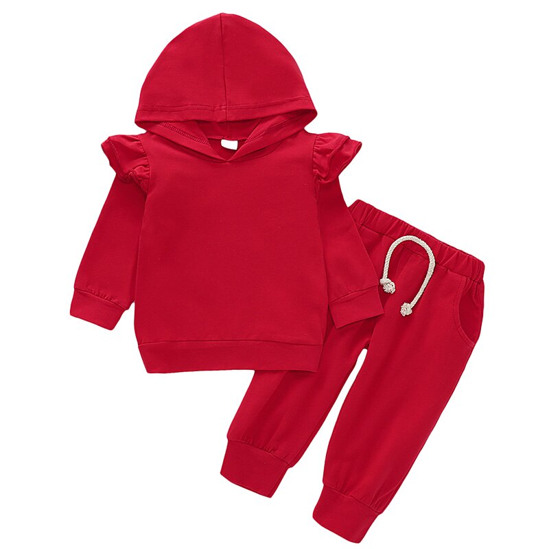 Baby Girls Hooded Lounge Set