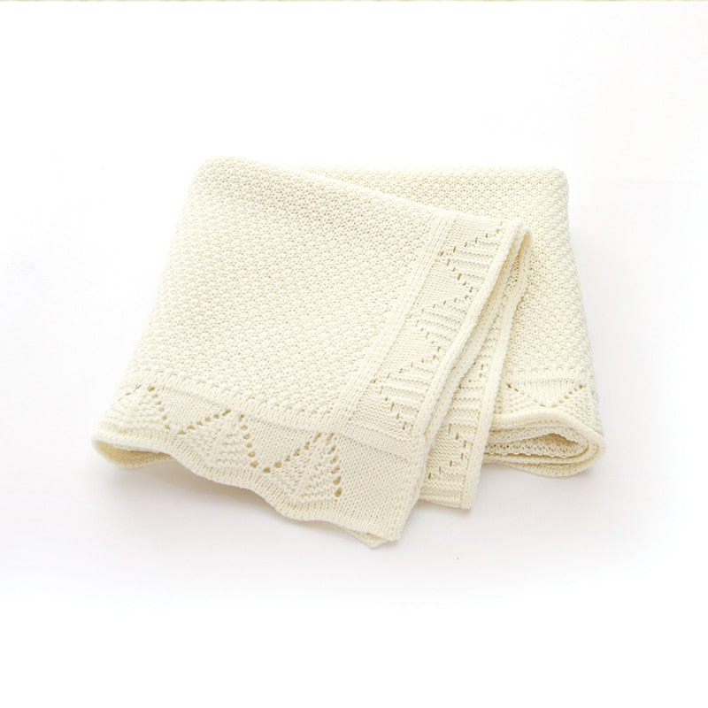 Knitted Newborn Swaddle Wrap 100*80cm