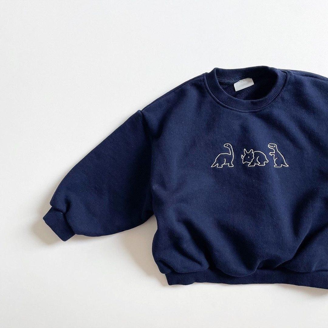 Dinosaur Embroidery Jumper