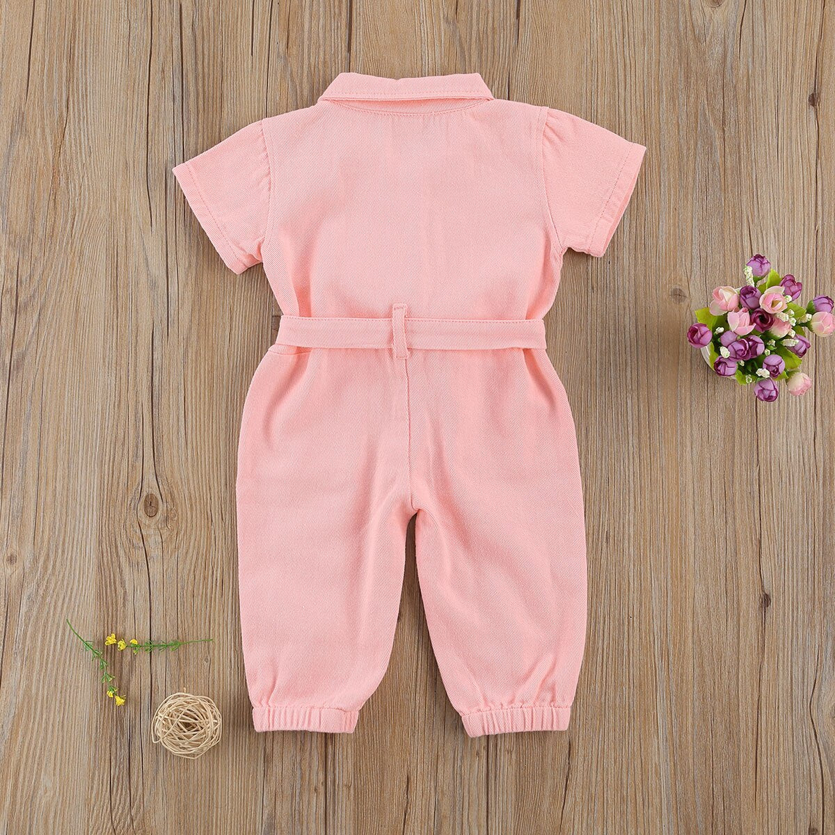 Girls Denim Jumpsuit