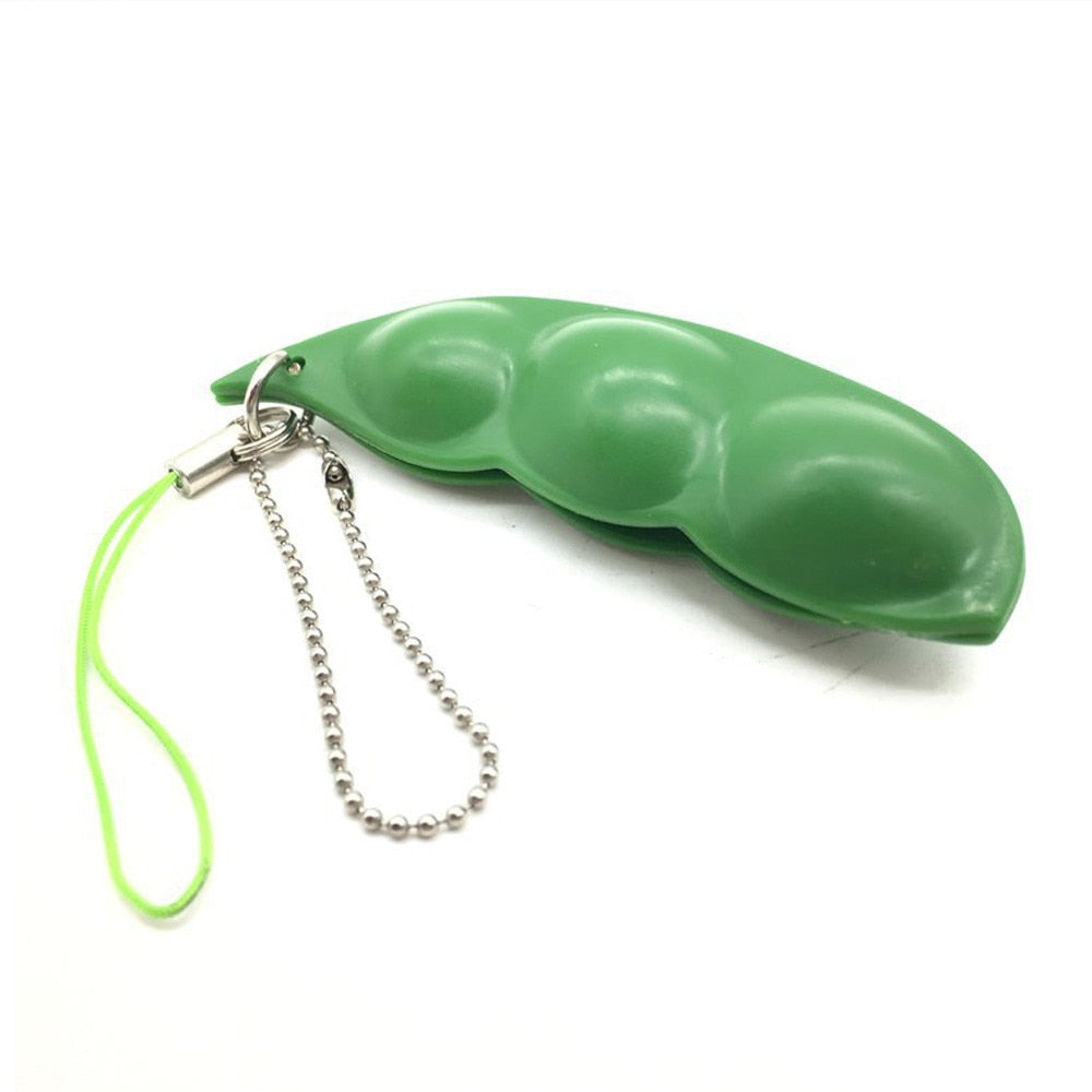 Pea Pod Fidget Keychain for Stress relief