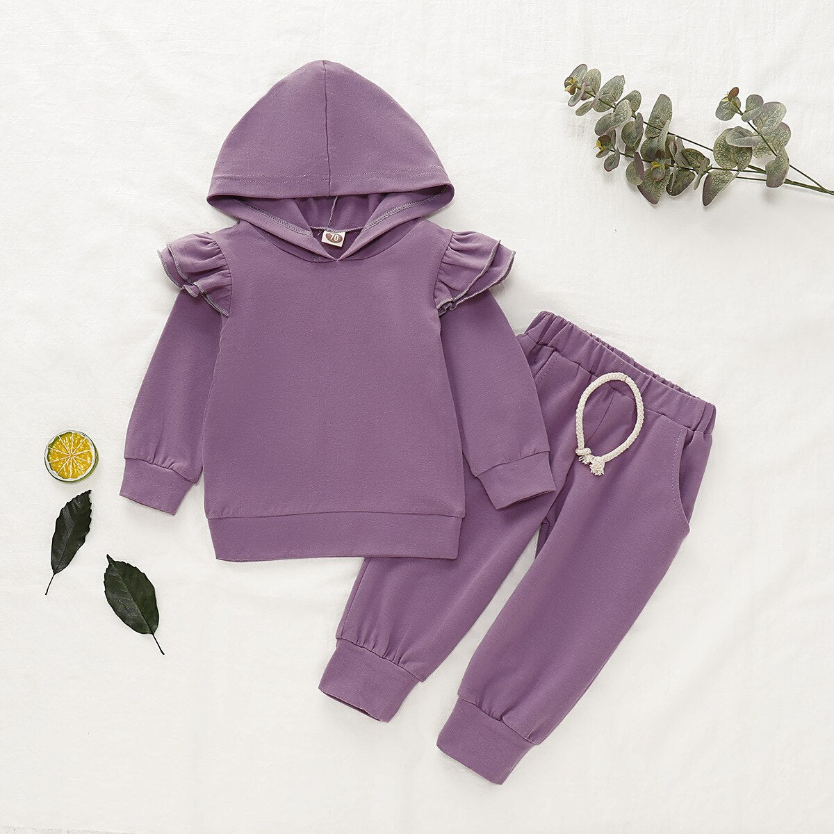 Baby Girls Hooded Lounge Set