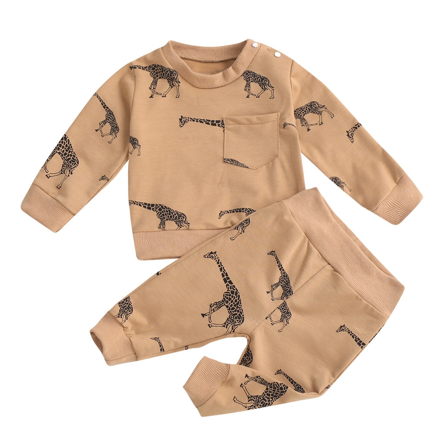 Giraffe Long Sleeve Lounge Set