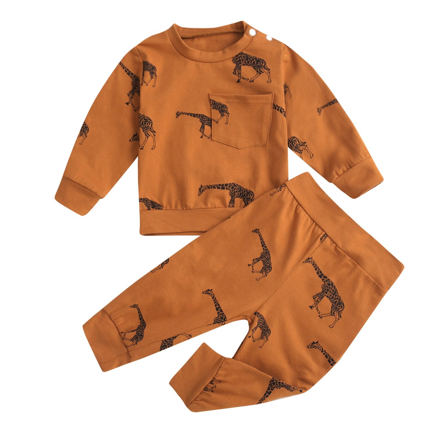 Giraffe Long Sleeve Lounge Set