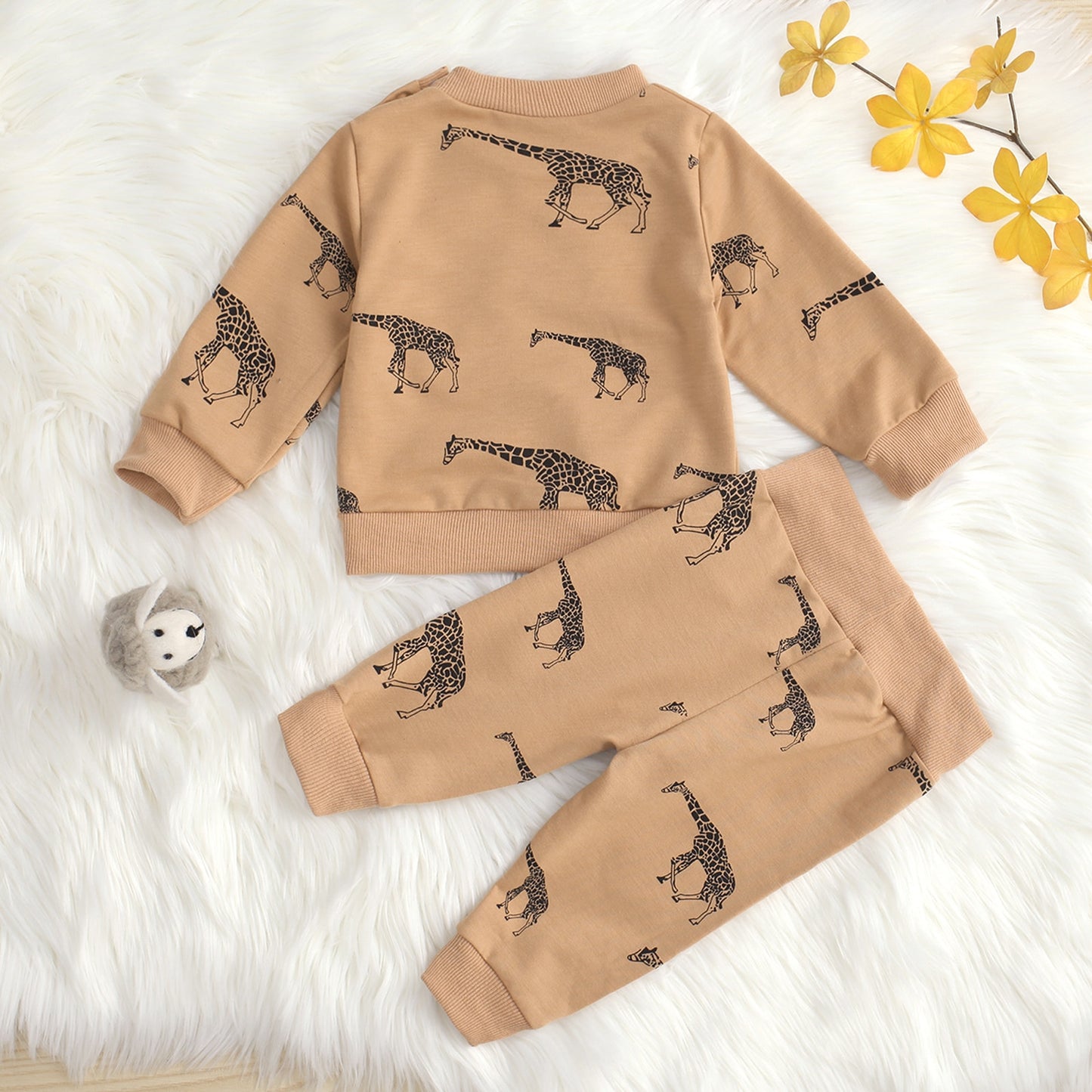 Giraffe Long Sleeve Lounge Set