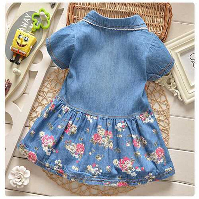 Girls Summer Flower Dress