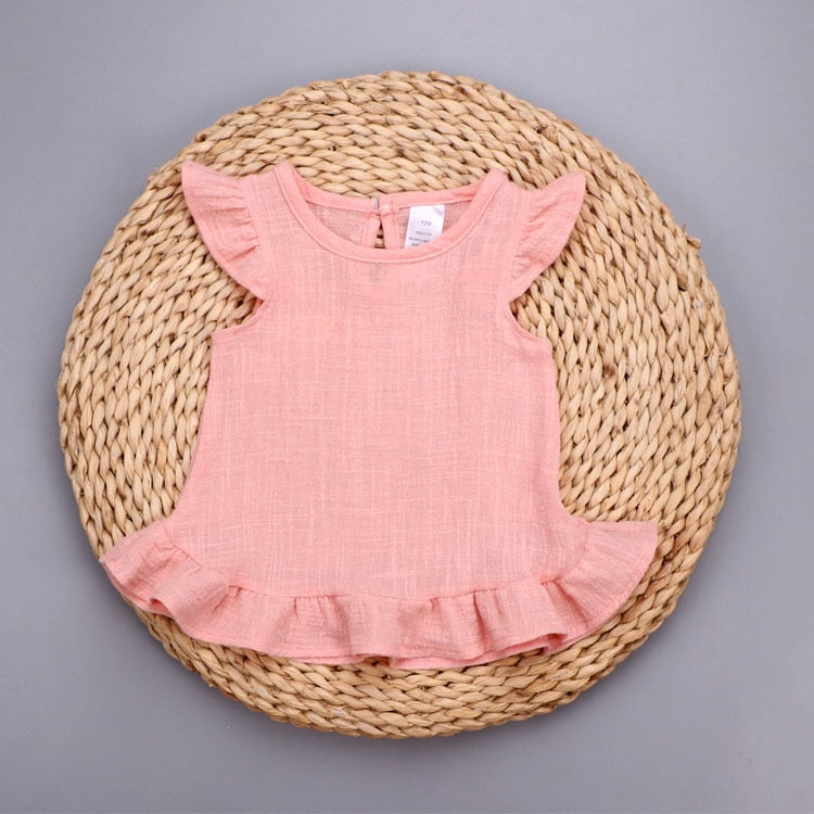 Ruffle Girls Cotton Top