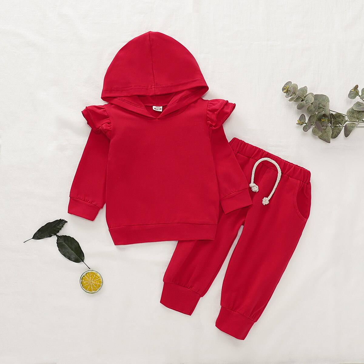 Baby Girls Hooded Lounge Set