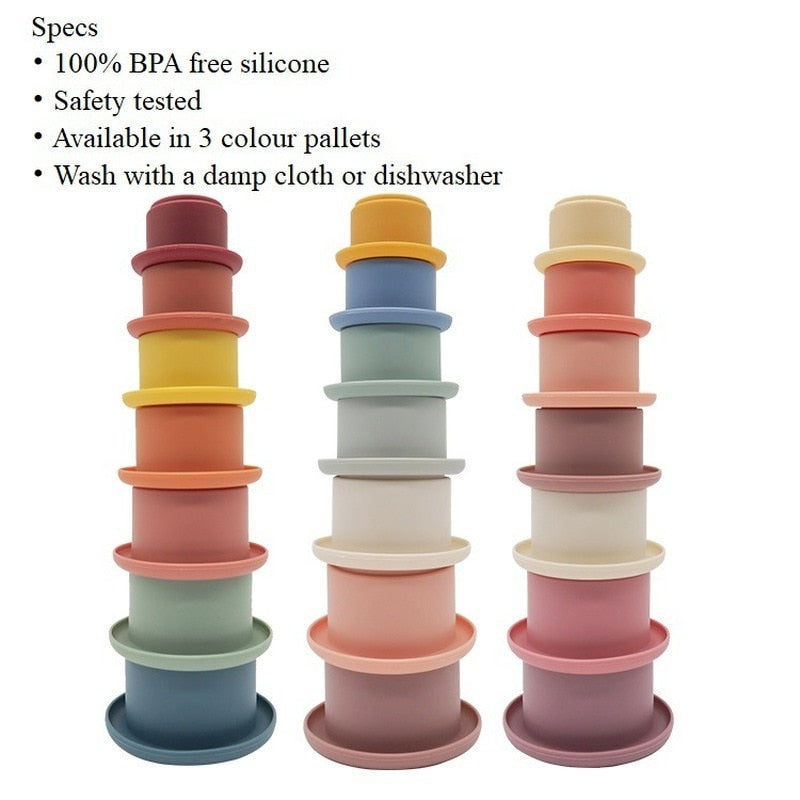 Silicone Stacking Cups