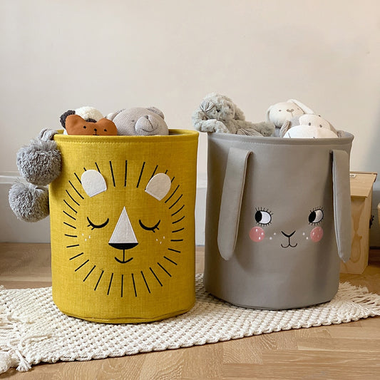 Childrens Animal Canvas storage basket