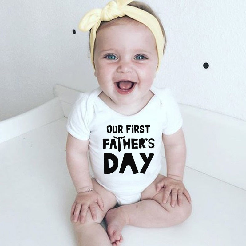 1st Fathers Day Daddy T-shirt and Baby Vest