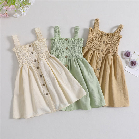 Girls Summer Sleeveless Dress