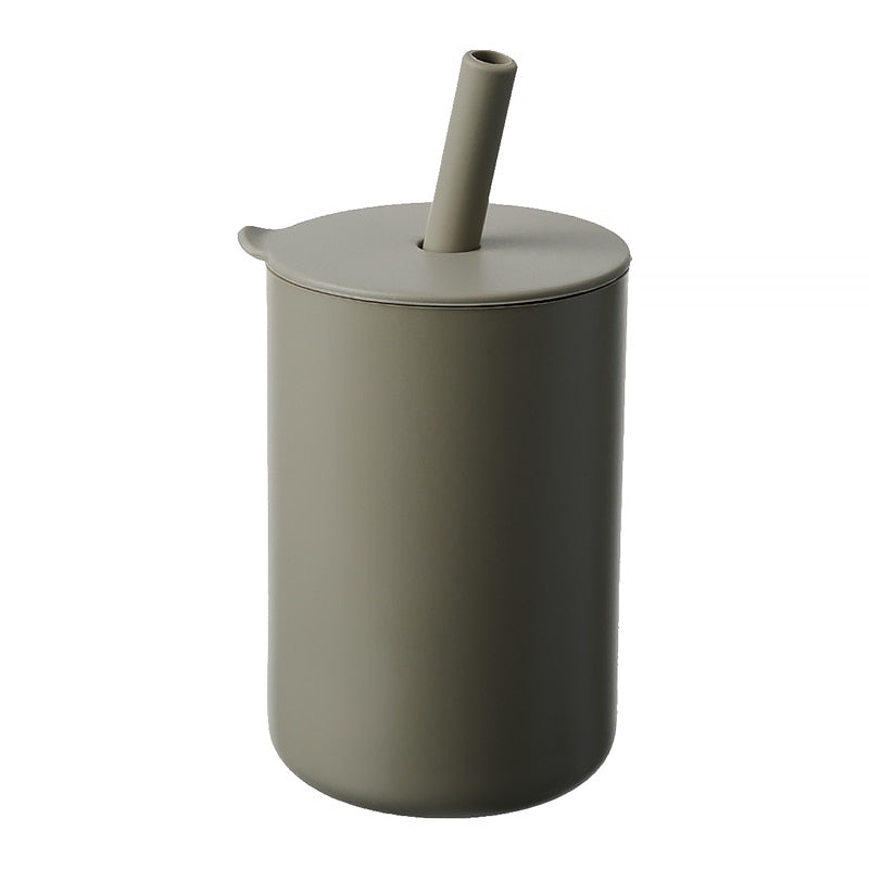 Silicone 150ml Cup With Straw