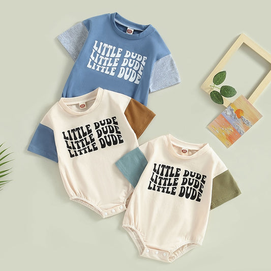 Little Dude Boys Romper