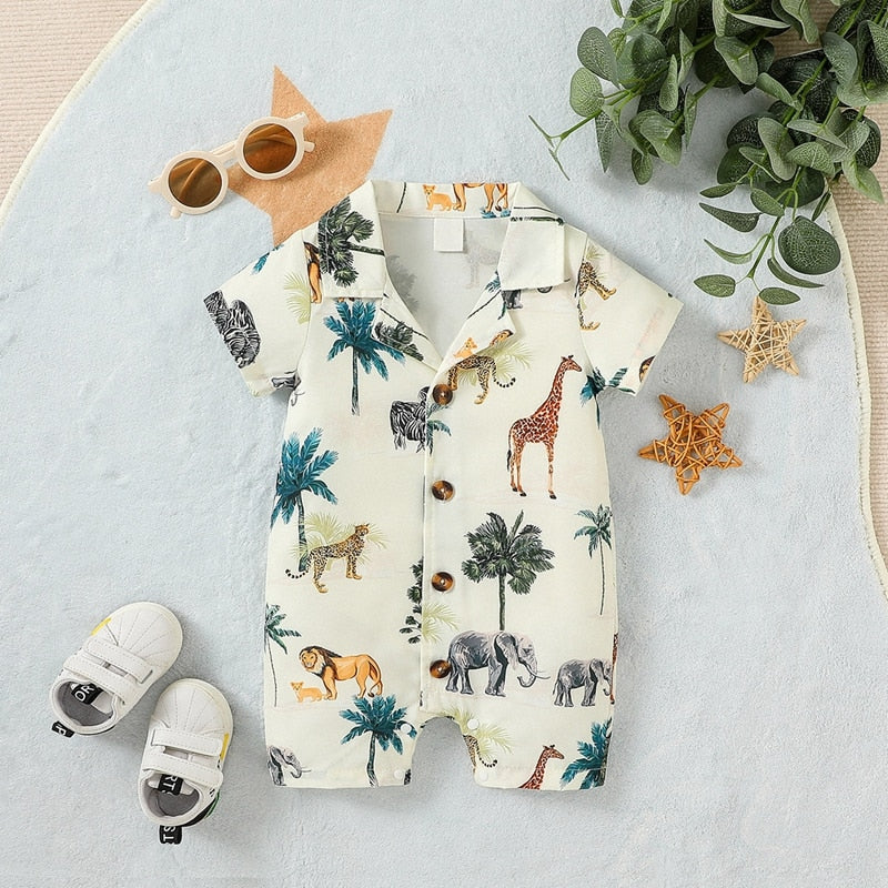 Baby Boy Jungle Romper