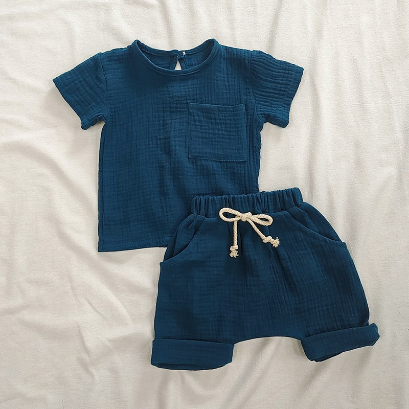 Organic Cotton Boys Short and Top Set