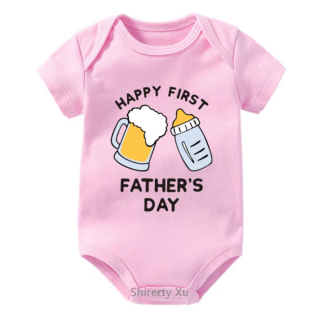 1st Fathers Day Baby Vest