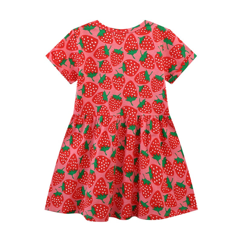 Girls Strawberry Summer Dress