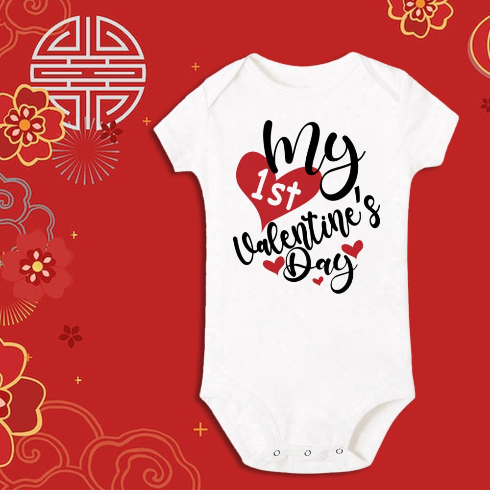 My First Valentine Baby Vest