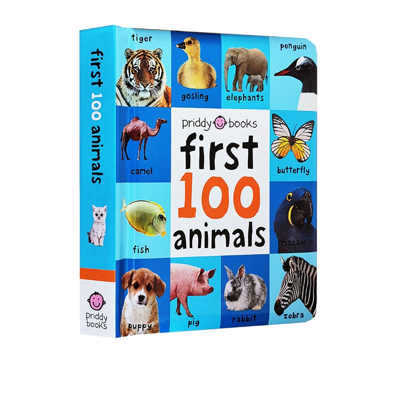 First 100 Animals Words Book for Kids