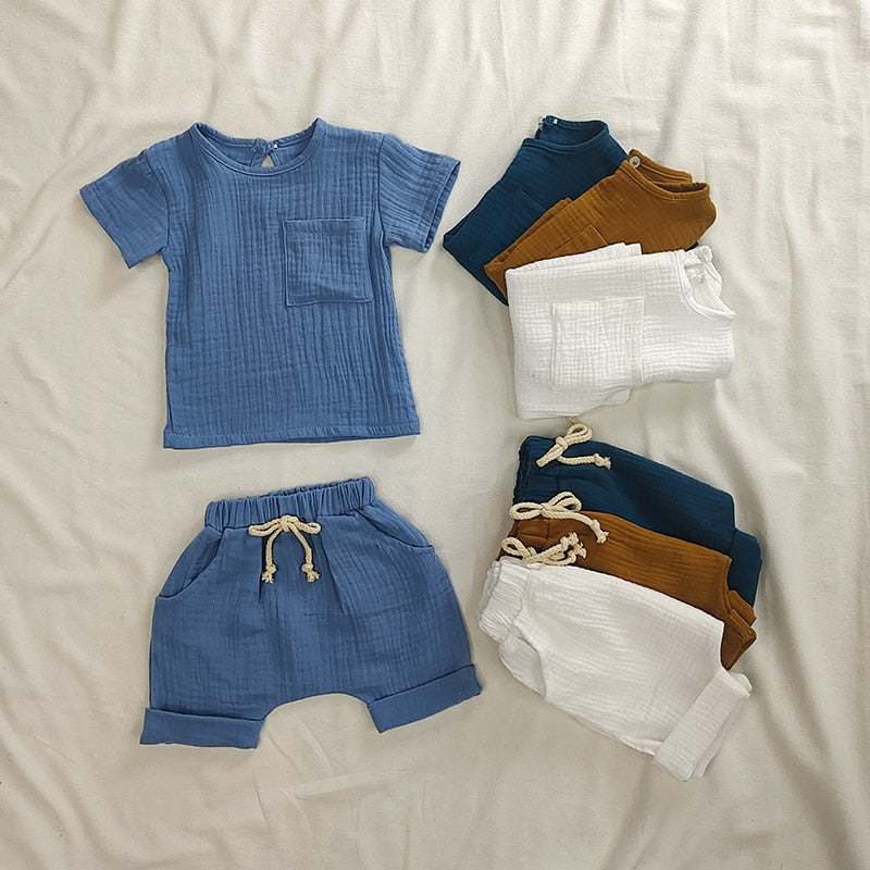 Organic Cotton Boys Short and Top Set