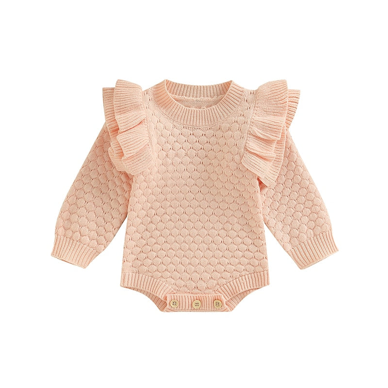 Baby Girl Knitted Romper