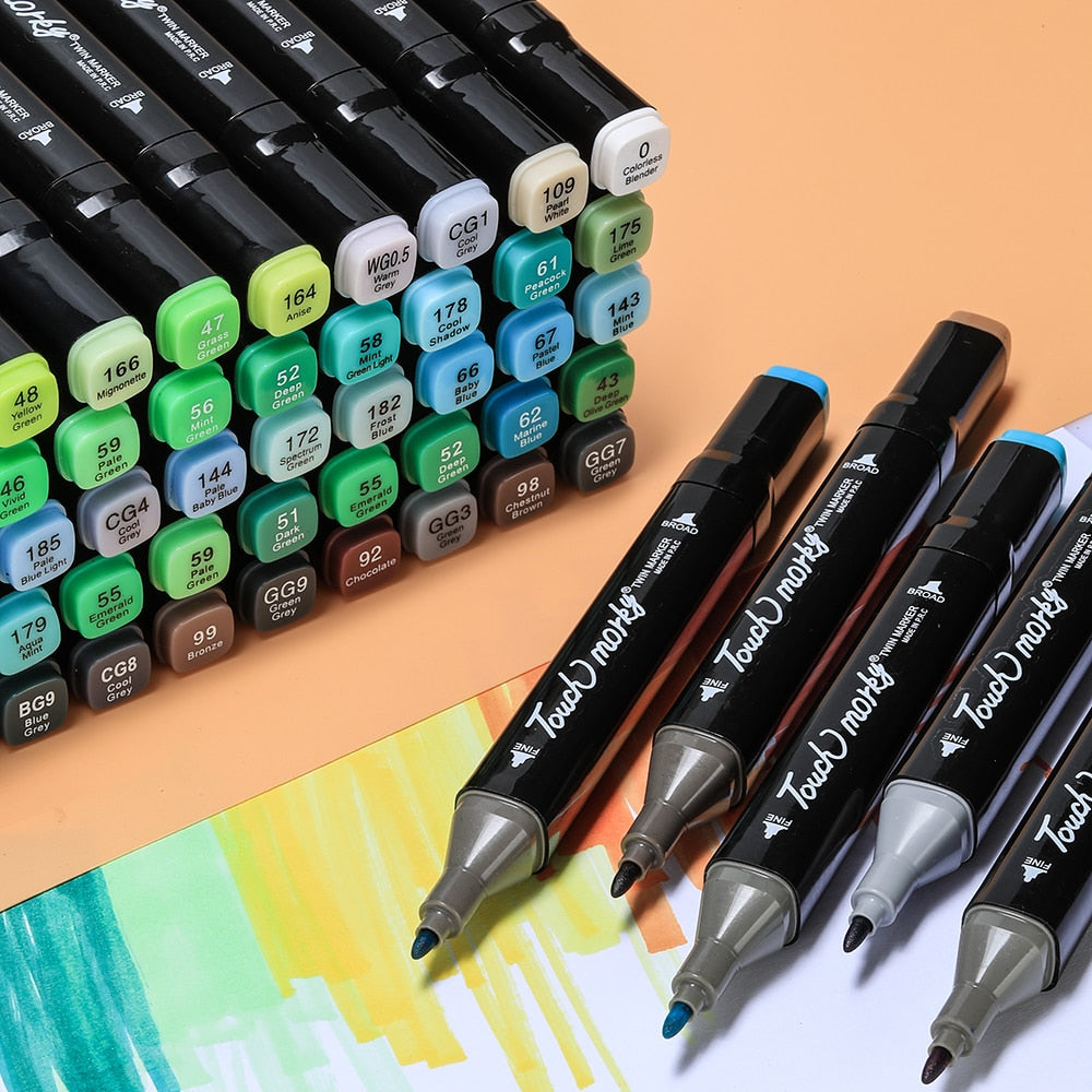 Amazing Dual Brush Marker Pens