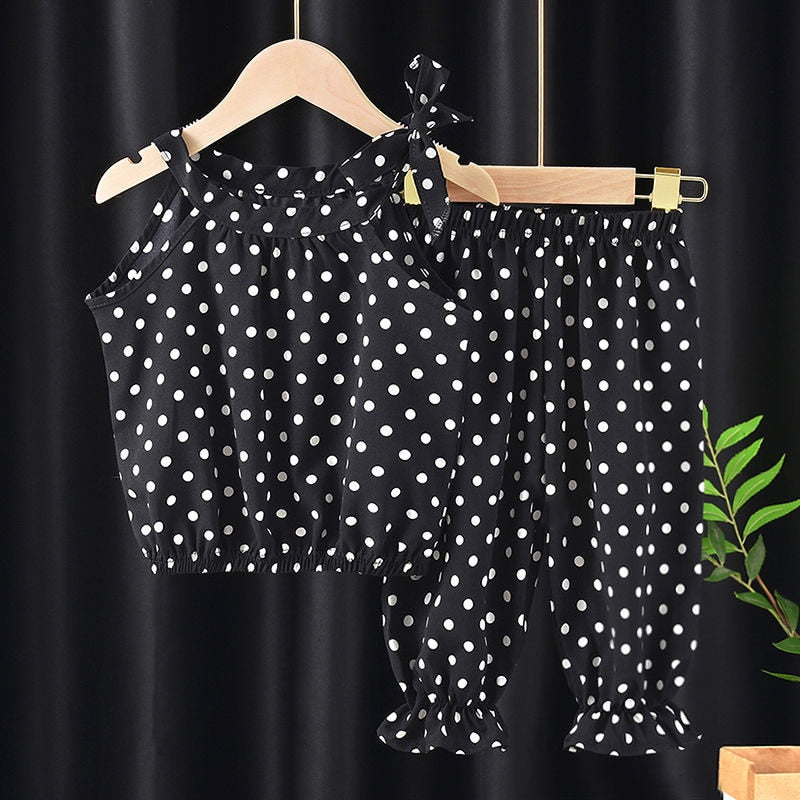 Children's Polka Dot Top and Trouser Set