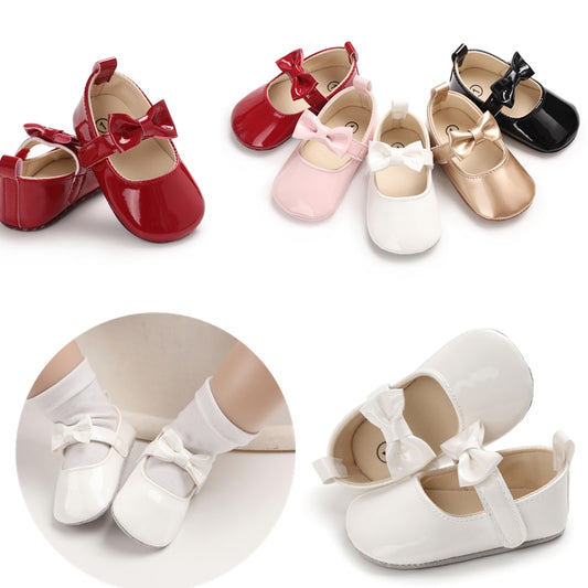 Bow Flat Baby Shoes 0-18M