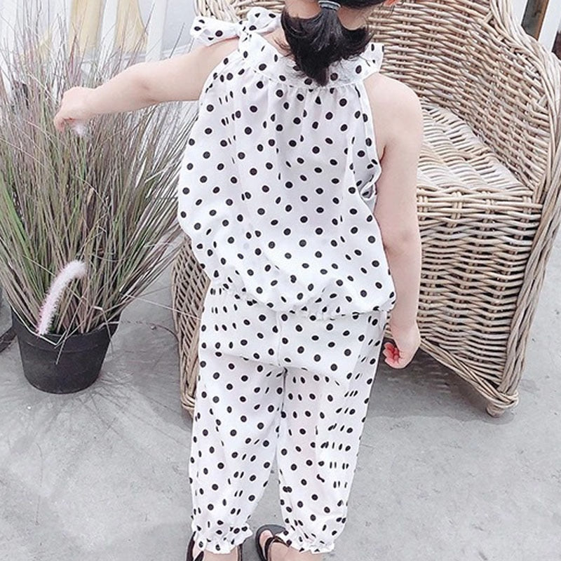 Children's Polka Dot Top and Trouser Set