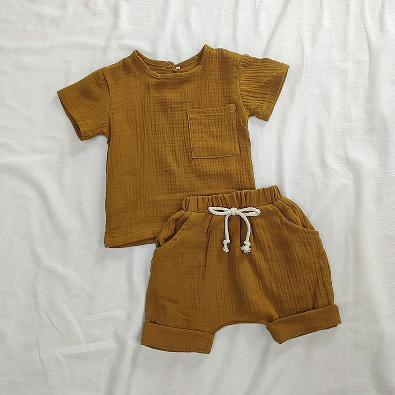 Organic Cotton Boys Short and Top Set