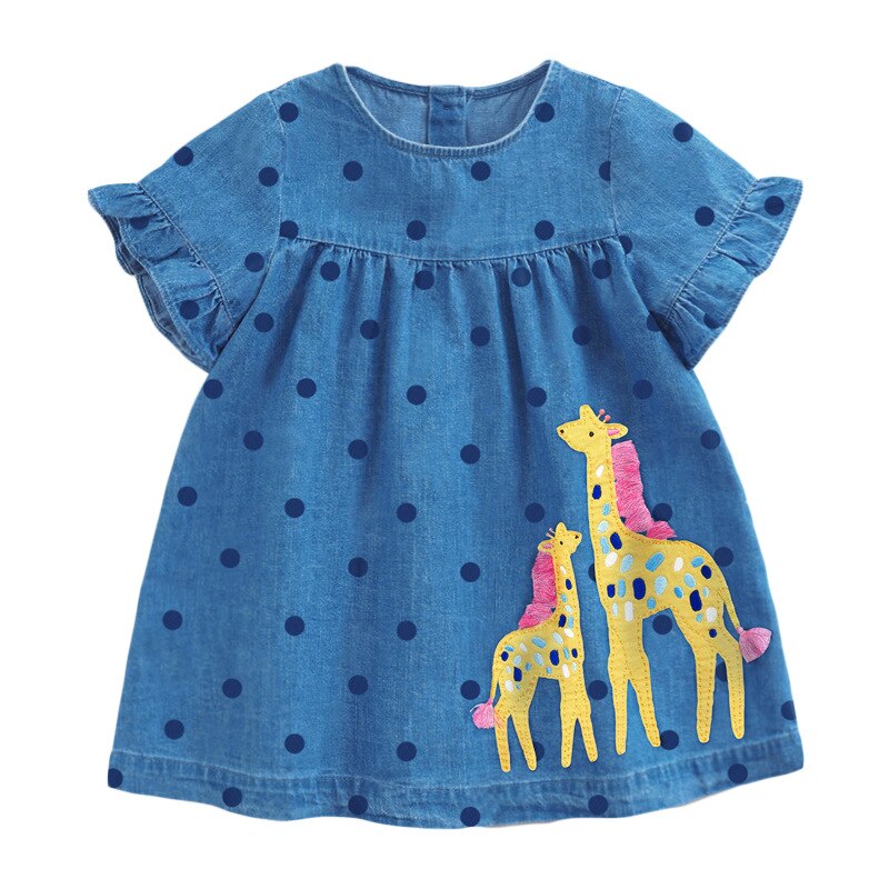 Girls Summer Giraffe Dress